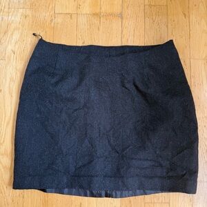 Heathered Black Mini Skirt for Women